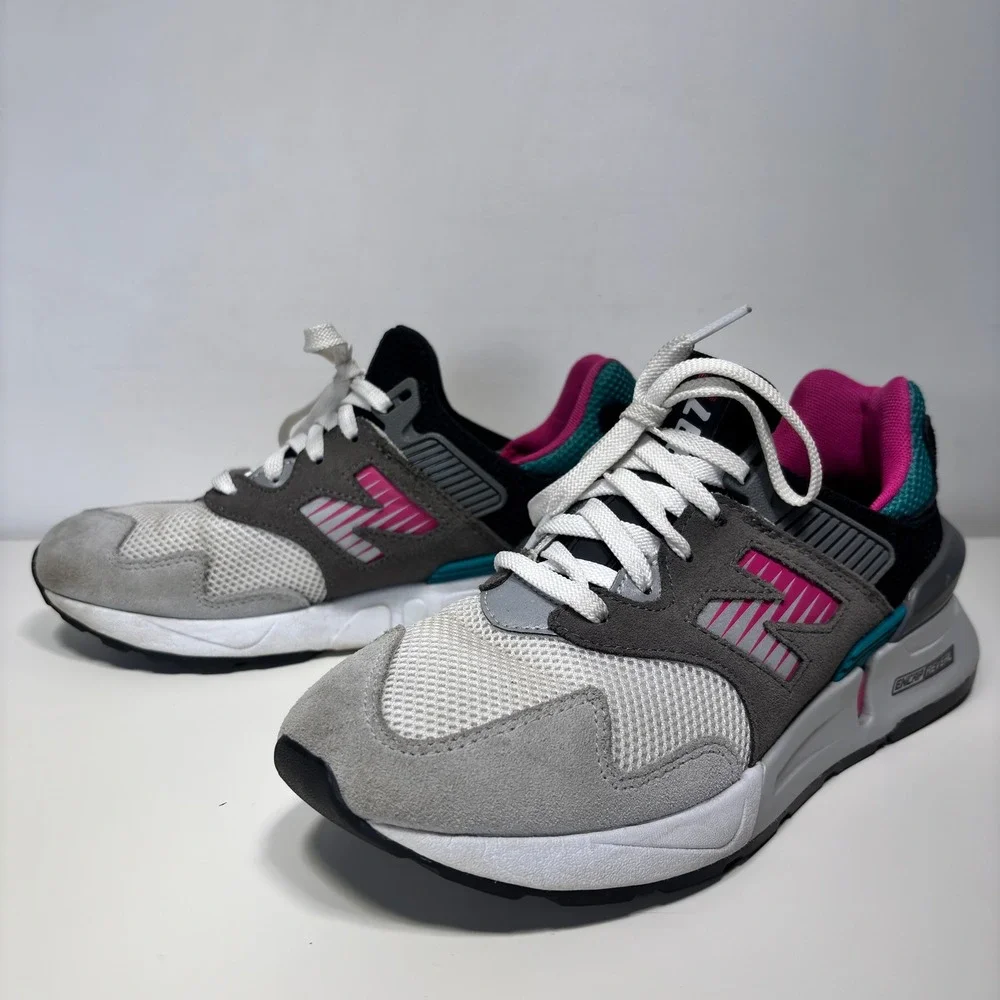New Balance 997s Abzorb Gray‎ Pink Teal South Beach Running Shoes Sneakers 8 - Picture 8 of 12